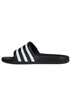 Schwarz-weiße Adidas Adilette Aqua Hausschuhe