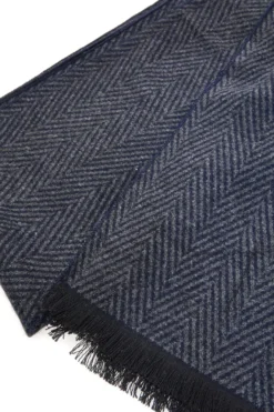 Sciarpa blu fantasia spigata calda Roncato 46,003,02