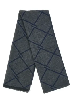 Sciarpa grigia fantasia geometrica double face Roncato 46,003,18