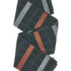 Sciarpa in viscosa nera a quadri con righe RONCATO 46,003,06