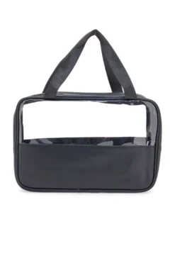 Set beauty nero con inserti trasparenti Coveri BERNA 099