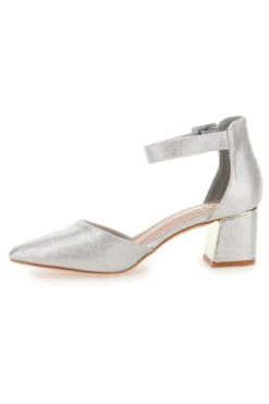 Silberne Pumps mit mittlerem Absatz Mon dieu 8257482839