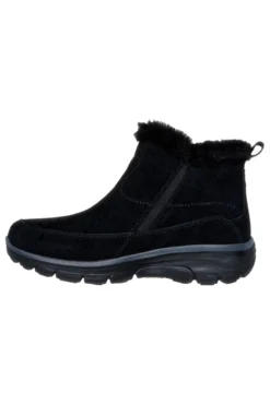 Skechers – Easy Going – Cool – Schwarze Stiefeletten mit Reißverschluss und Memory-Schaum