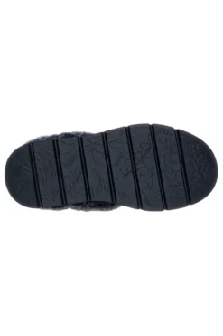 Skechers – Keepsakes Lite Cozy Blend – Pantoletten mit schwarzem Kunstfellfutter
