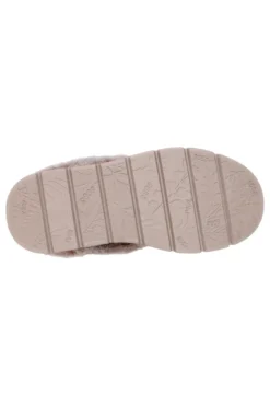 Skechers – Keepsakes Lite – Cozy Blend – Hausschuhe in Beige mit Kunstfellfutter