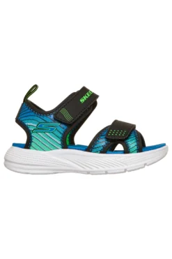 Skechers Microspec-Splash schwarz leichte Sport-Sandalen