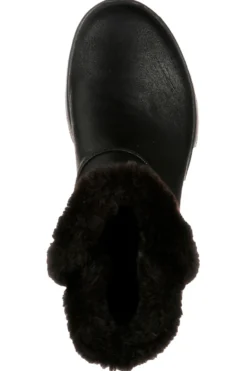 Skechers – On-the-GO – Joy Endeavor – Schwarze Stiefeletten mit Kunstpelzbesatz