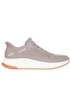 Skechers Slip-ins Taupe Sneakers: BOBS Squad 4 – Grundausstattung