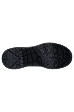 Skechers – Uno Wedge Hi Steps – Schwarze Keilsneaker mit goldenen Details