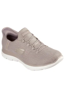 Slip-ins beige con mesh brillante Skechers Summits Classy Night