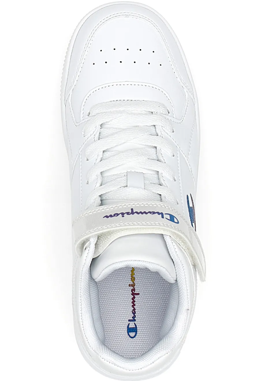 Snaekers mid-cut bianche con velcro CHAMPION RD15 MID G GS