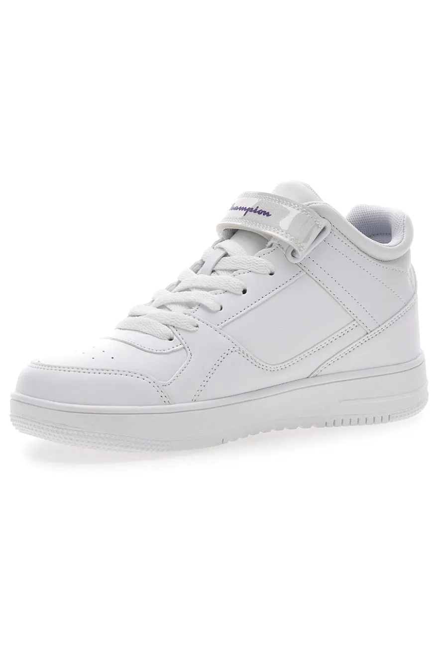 Snaekers mid-cut bianche con velcro CHAMPION RD15 MID G GS