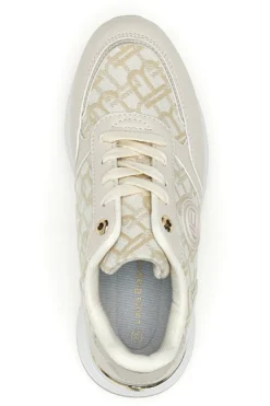 Sneaker beige con dettagli oro Laura Biagiotti 9625