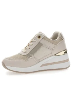 Sneaker beige con inserto dorato Laura Biagiotti 9655