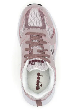Sneaker da ragazza rosa con inserti a contrasto Diadora Alley GS