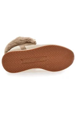 Sneakers alte beige con inserti in eco pelliccia Laura biagiotti 9257