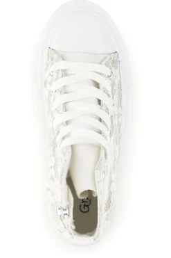 Sneakers Alte Beige con Pizzo Floreale Grazie girl 155727