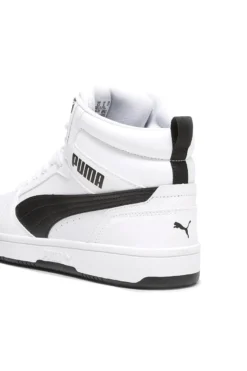 Sneakers alte bianche con dettagli neri Rebound V6 Puma