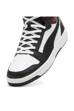 Sneakers Alte Bianche con dettagli neri e rossi Puma Rebound V6 39232624