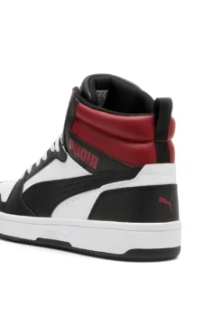 Sneakers Alte Bianche con dettagli neri e rossi Puma Rebound V6 39232624