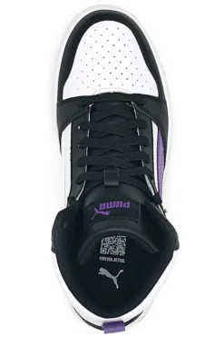 Sneakers Alte Bianche e Nere da Ragazzi Puma Rebound V6 Mid Deep Dive JR