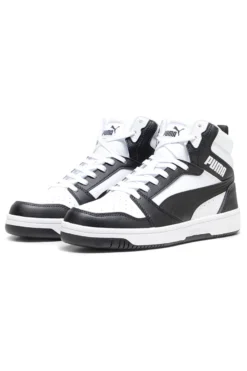 Sneakers alte bianche e nere Puma Rebound V6