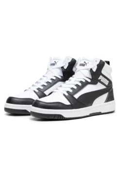 Sneakers Alte Bianche e Nere PUMA Rebound v6