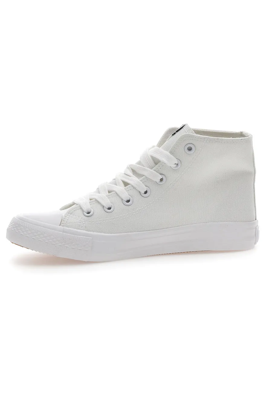 Sneakers Alte in Tela Bianche Everlast 238