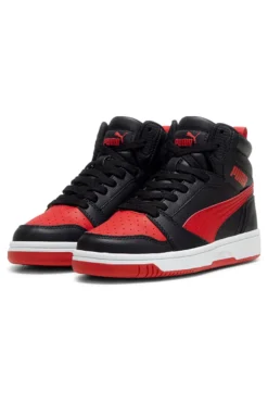 Sneakers Alte Nere e Rosse Puma Rebound V6 mid