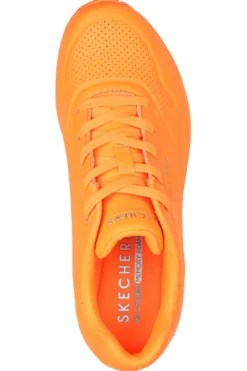 Sneakers Arancione da Donna Skechers Uno-Night Shades