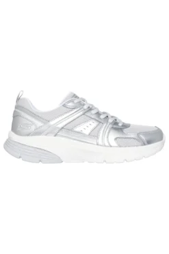 Sneakers argento con inserti in mesh Skechers Bobs Vamos