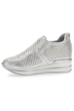 Sneakers Argento con Platform Dame Rose 851201