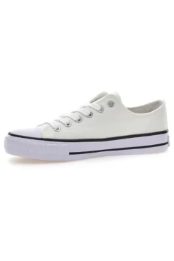 Sneakers basse bianche in tela suola platform Original Marines 4814