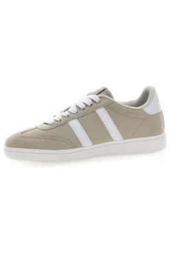Sneakers Beige con Bande Laterali Bianche COTTON BELT AMELIE SD