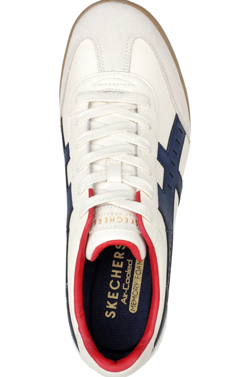 Sneakers Beige con Dettagli Blu e Rossi SKECHERS ZINGER MANZANILLA
