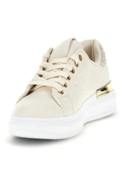 Sneakers beige con dettagli oro Cafè Cost 45JH07267