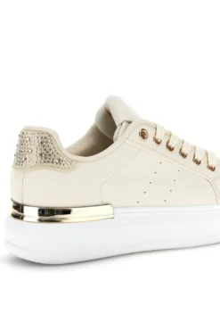 Sneakers beige con dettagli oro Cafè Cost 45JH07267