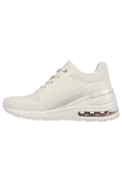 Sneakers Beige con Flatform Skechers Million Air