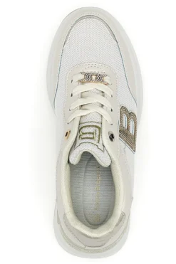 Sneakers beige con inserti glitterati Laura Biagiotti 9235