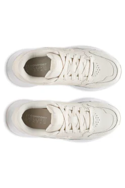 Sneakers beige con inserti in pelle e suola ammortizzata Under Armour Edge Leather