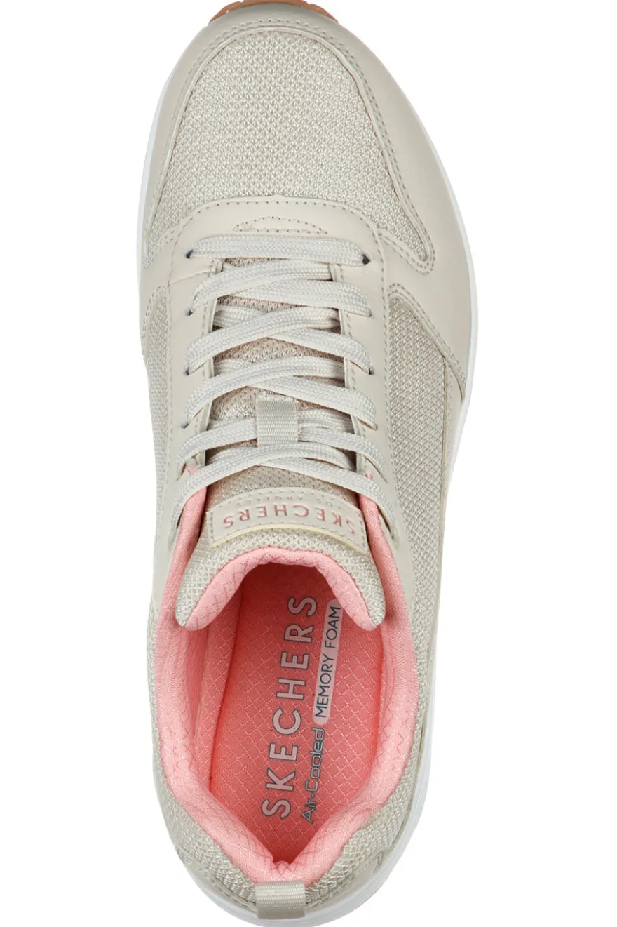 Sneakers Beige Con Memory Foam Air Cooled SKECHERS Uno - Inside Matters