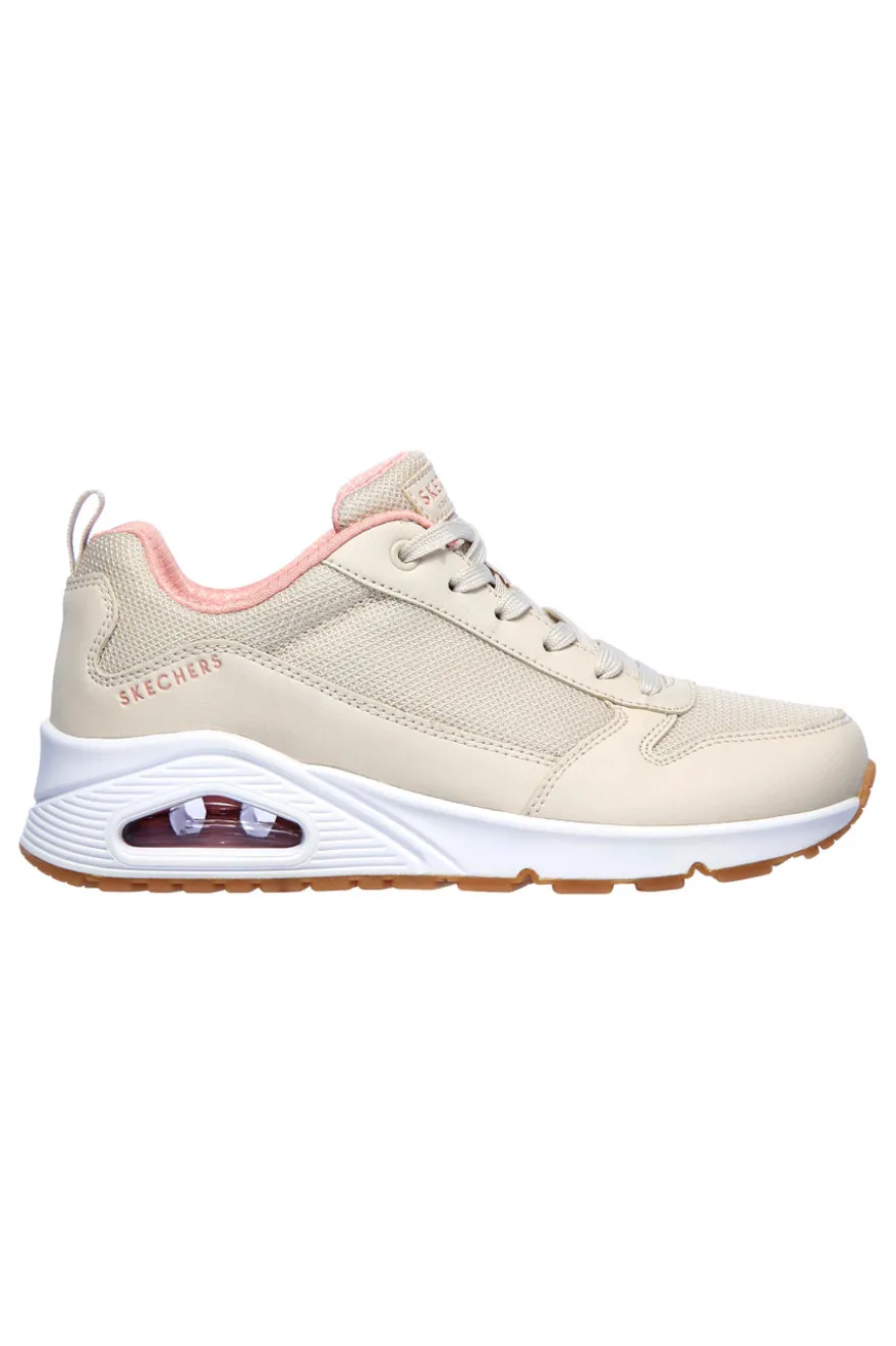 Sneakers Beige Con Memory Foam Air Cooled SKECHERS Uno - Inside Matters