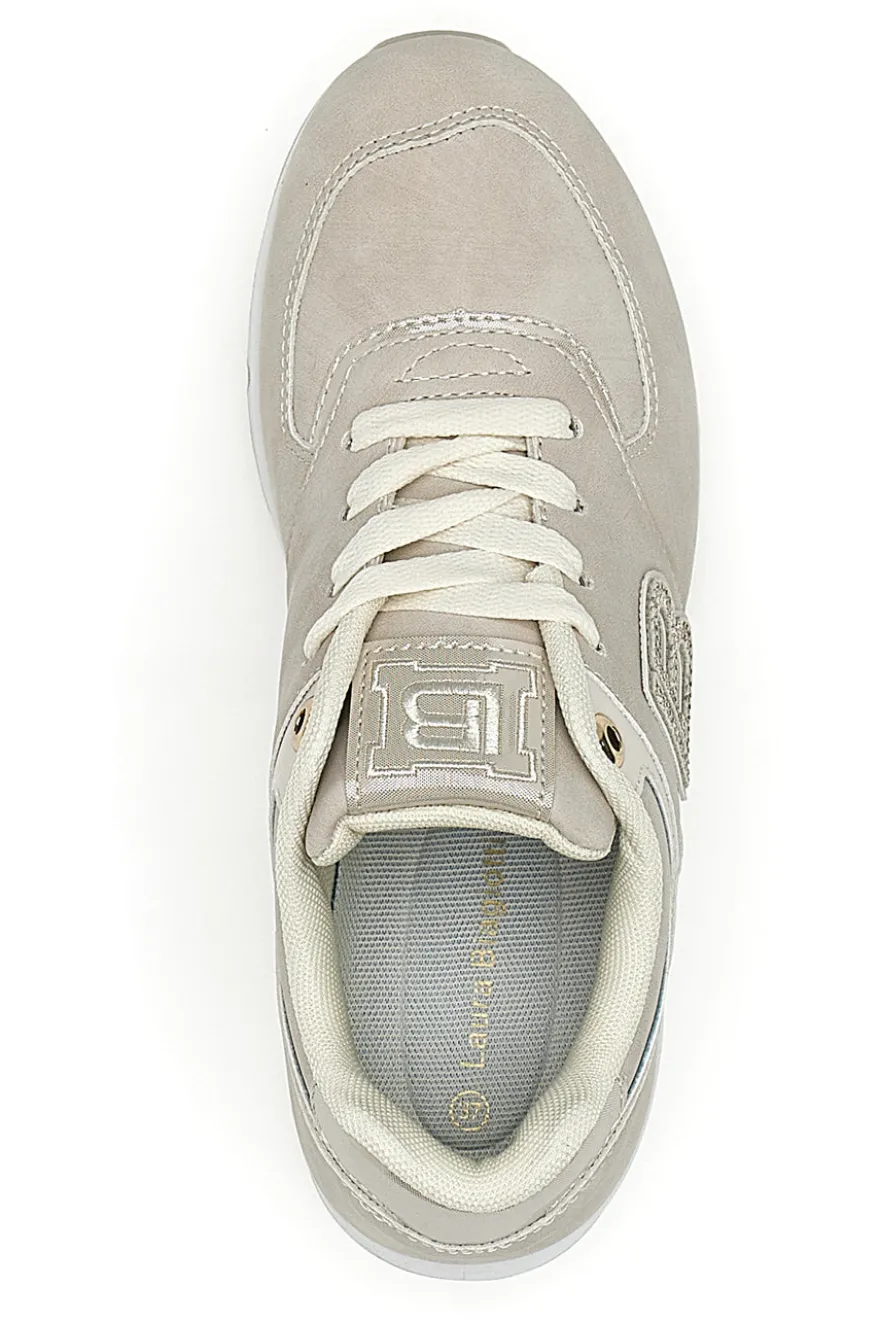 Sneakers beige con suola con cuscinetto d’aria Laura Biagiotti 9229