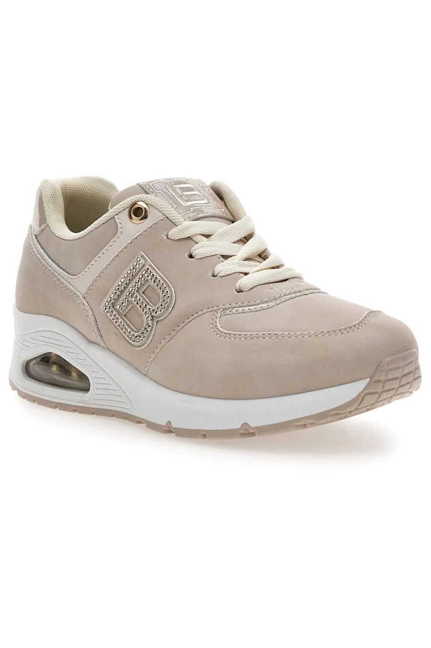 Sneakers beige con suola con cuscinetto d’aria Laura Biagiotti 9229