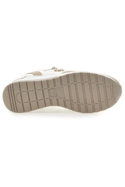 Sneakers Beige con Zeppa e Chiusura con Lacci e Cerniera Laura Biagiotti 8920