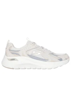 Sneakers beige e grigie con supporto plantare Skechers Arch Fit 2 Vintage Luxe