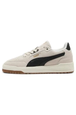 Sneakers beige in tessuto scamosciato con dettagli neri Puma Shuffle Downtown SD