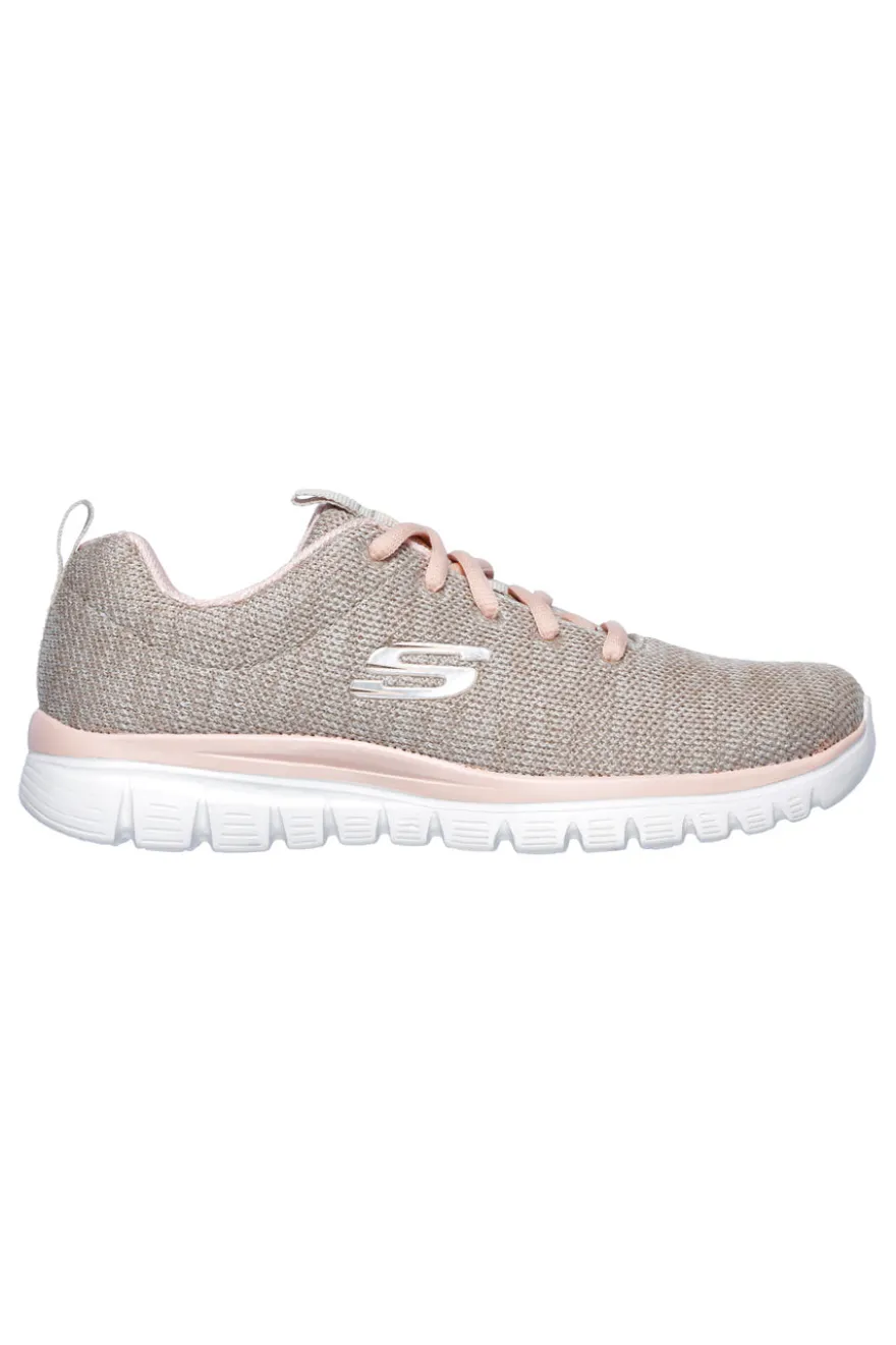 Sneakers Beige SKECHERS Graceful - Twisted Fortune