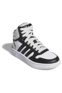 Sneakers bianche alte con lacci Adidas HOOPS 3.0 MID K