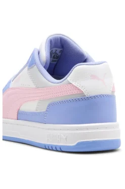 Sneakers bianche azzurre e rosa Puma Caven III Block Jr